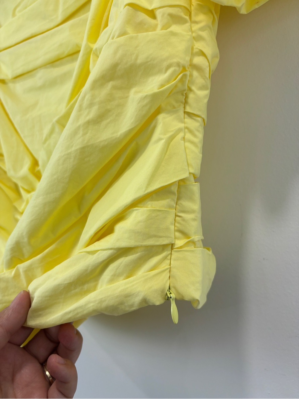 Endless Rose Yellow Ruched Puff Sleeve Blouse Romantic Coquette M Feminine Top - Picture 6 of 15